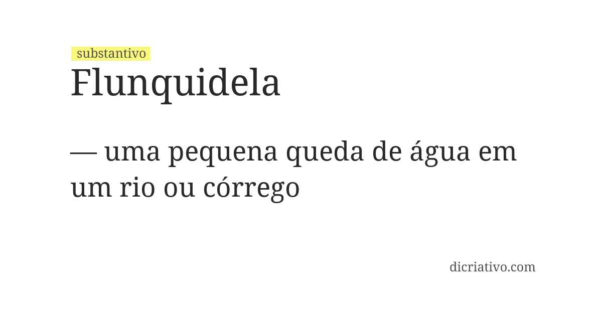Significado de flunquidela