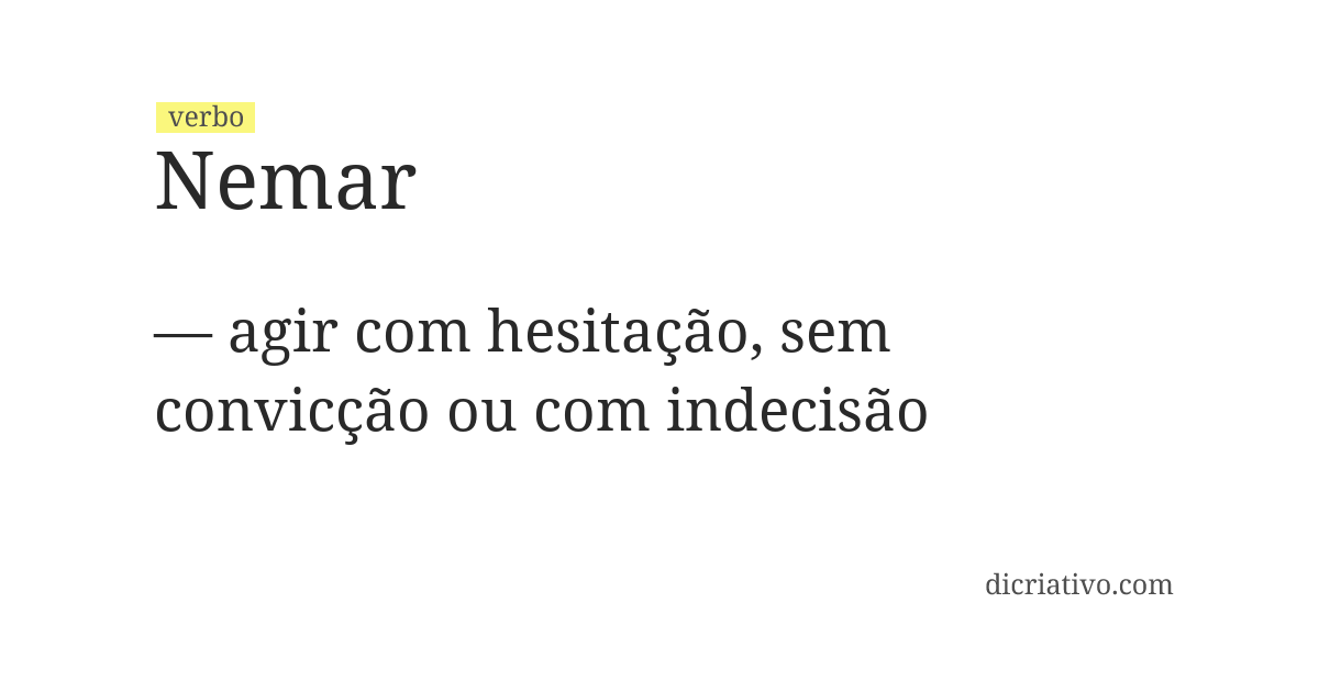 Significado de nemar