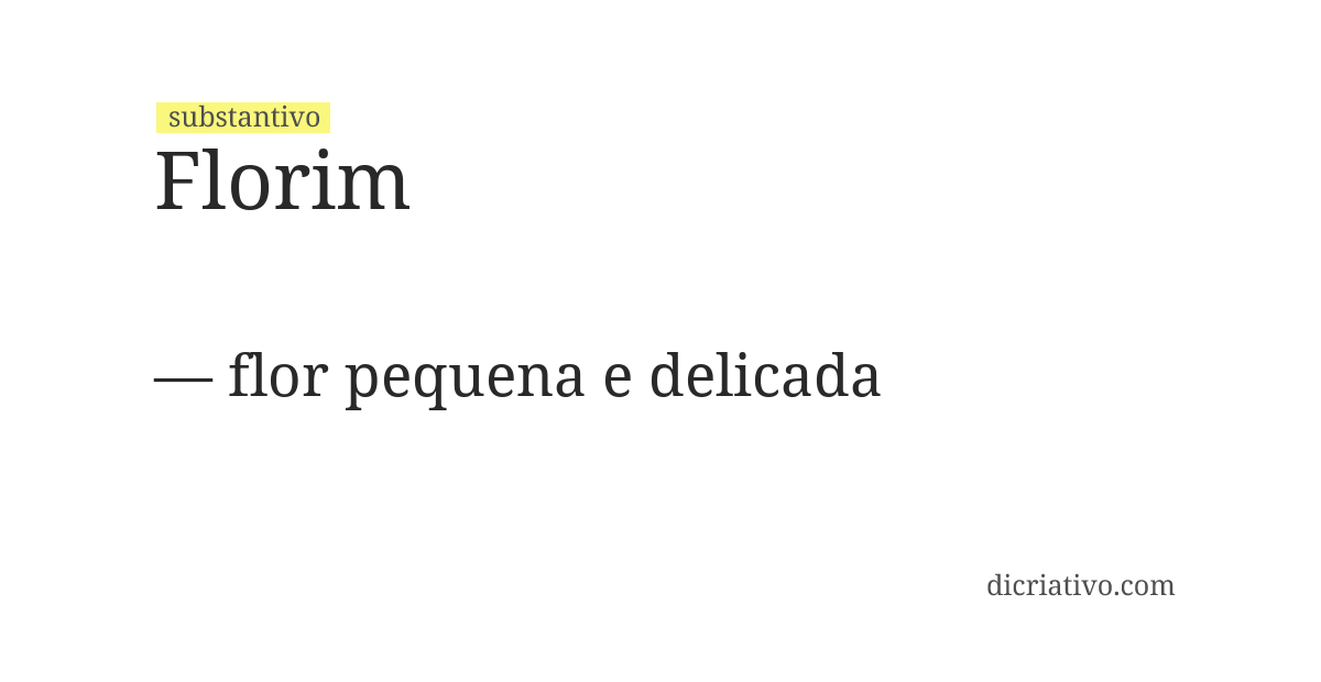 Significado de florim