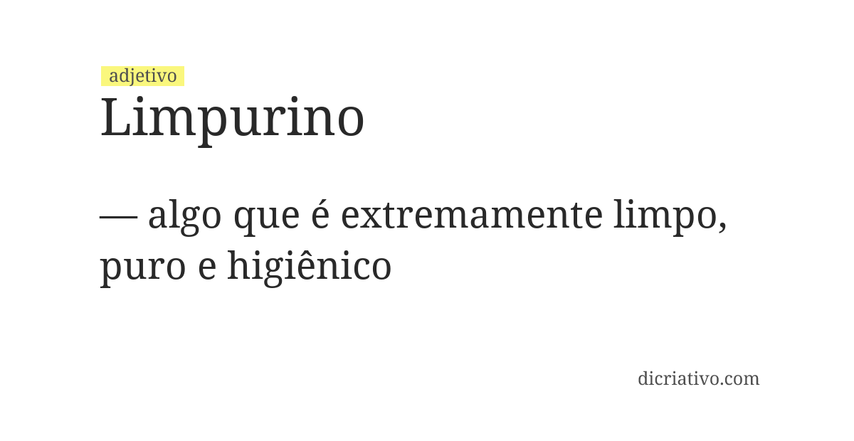 Significado de limpurino