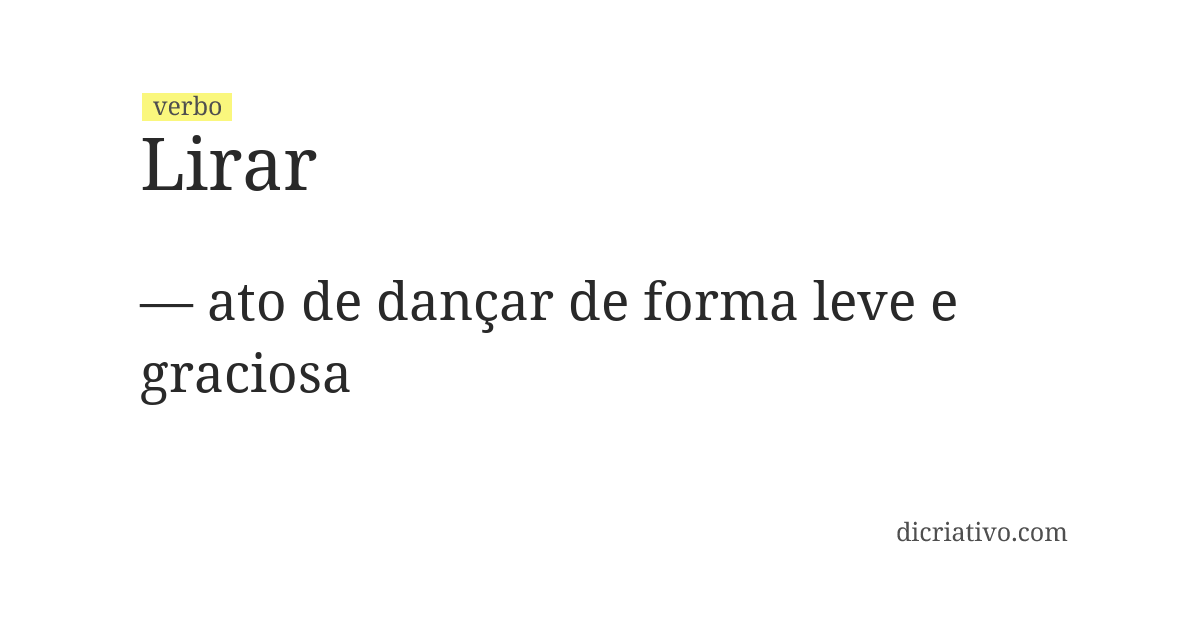 Significado de lirar