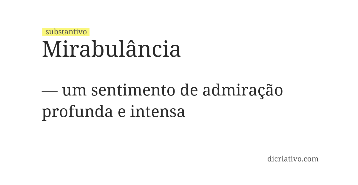 Significado de mirabulância