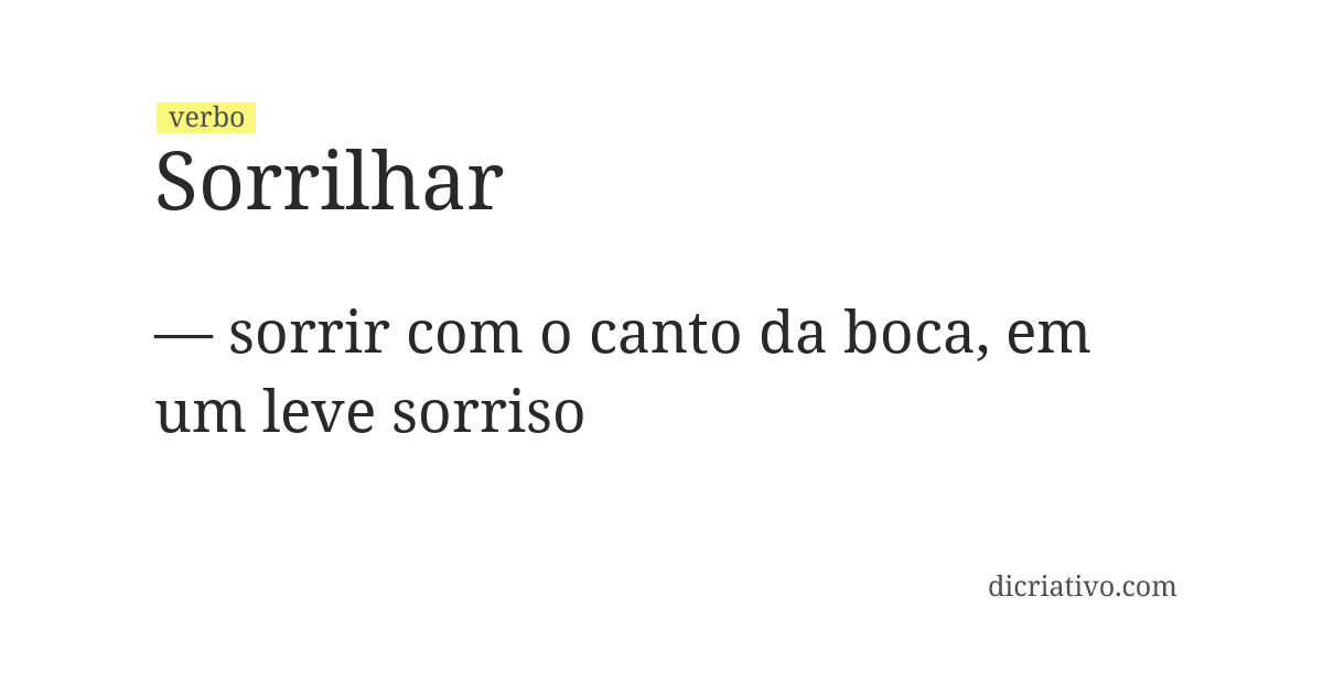 Significado de sorrilhar