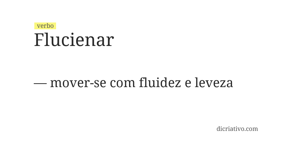 Significado de flucienar