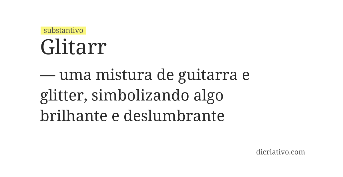 Significado de glitarr