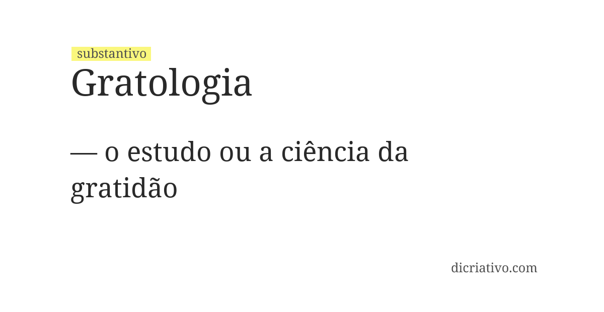 Significado de gratologia