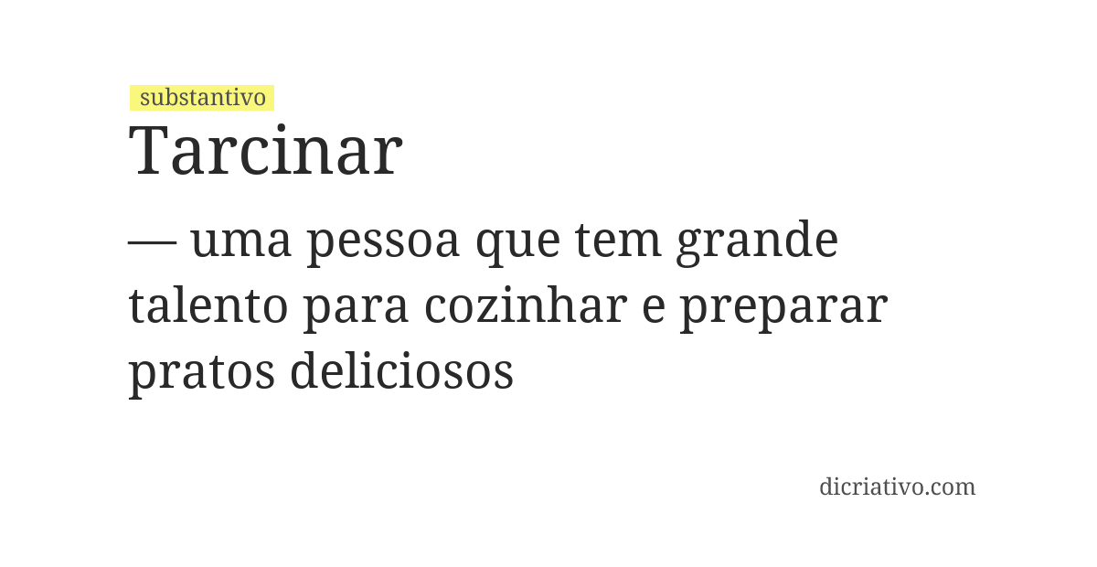 Significado de tarcinar