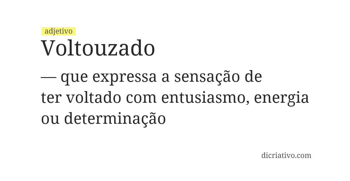 Significado de voltouzado