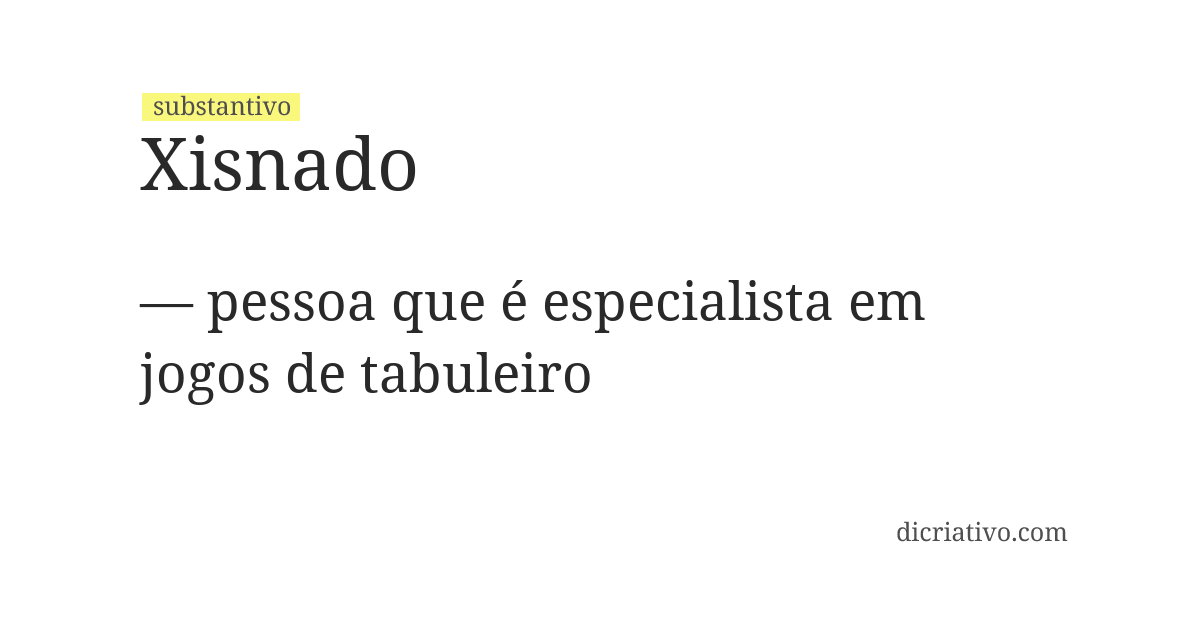 Significado de xisnado