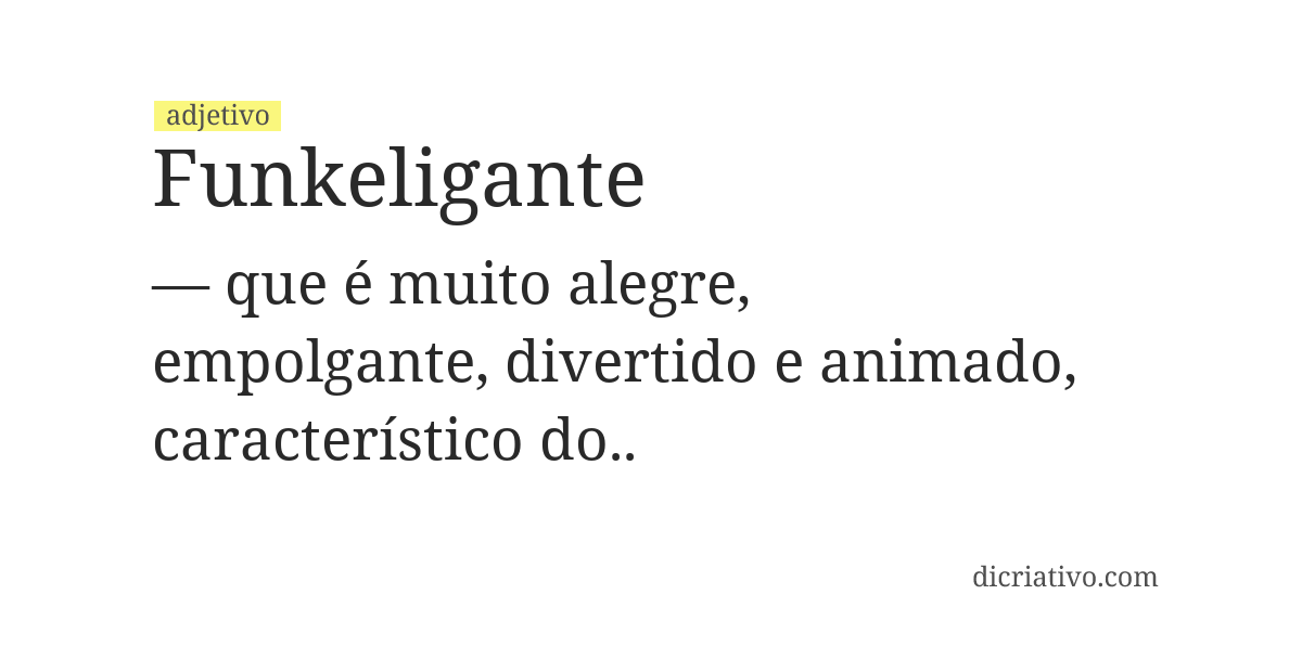 Significado de funkeligante