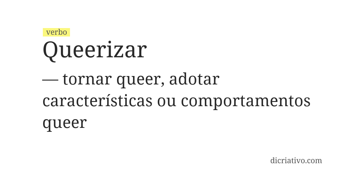 Significado de queerizar