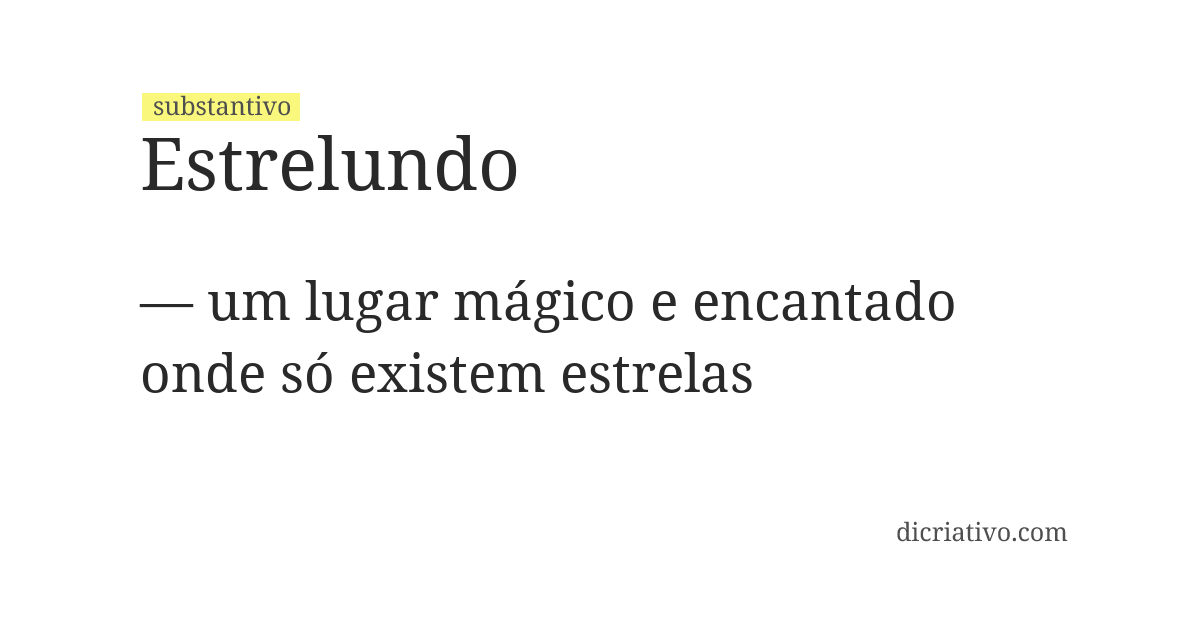 Significado de estrelundo