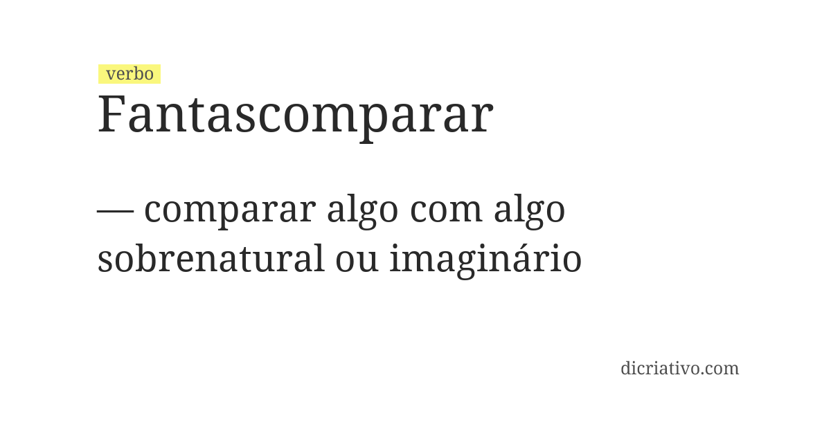 Significado de fantascomparar