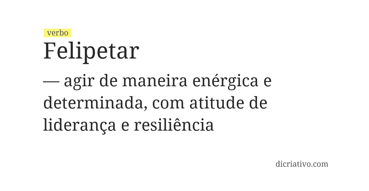 Significado de felipetar