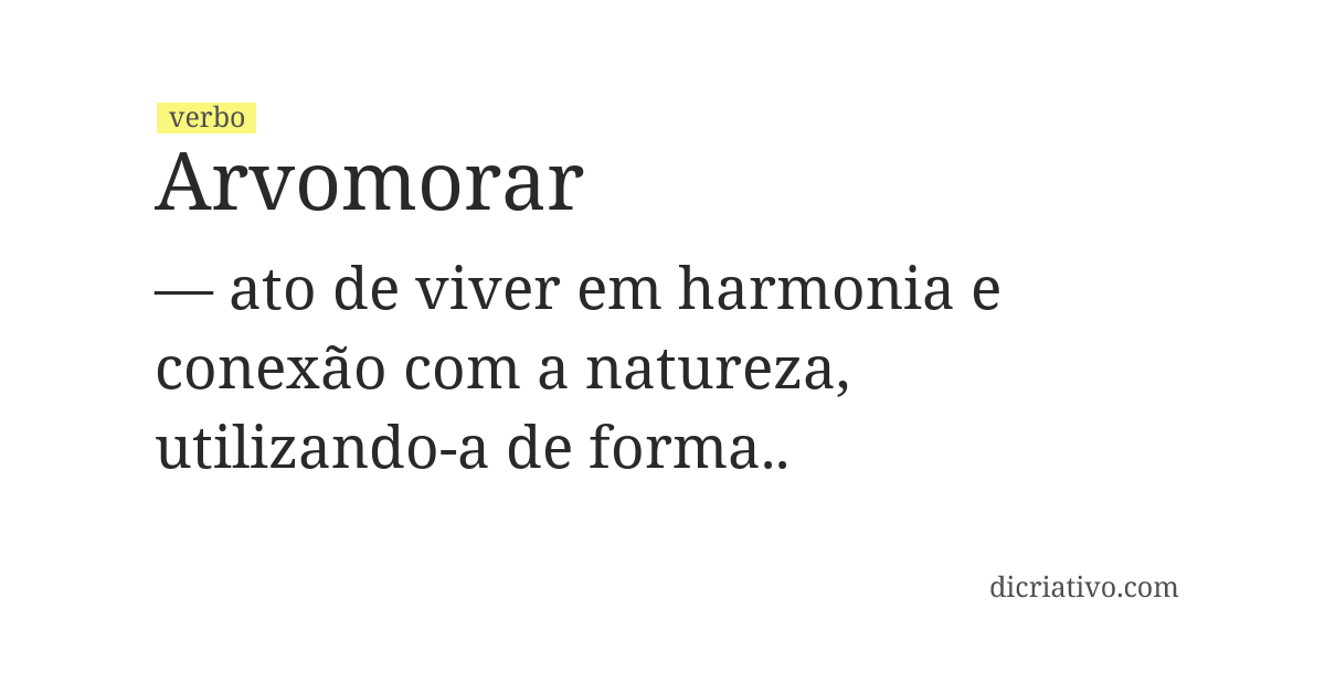 Significado de arvomorar