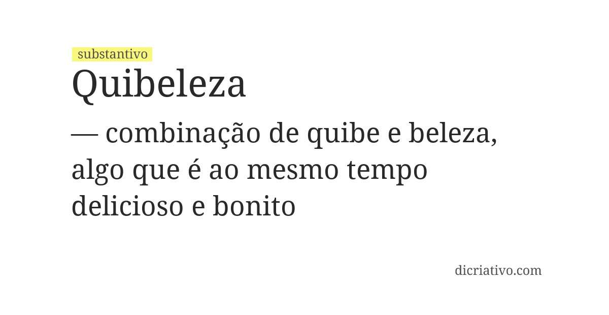 Significado de quibeleza