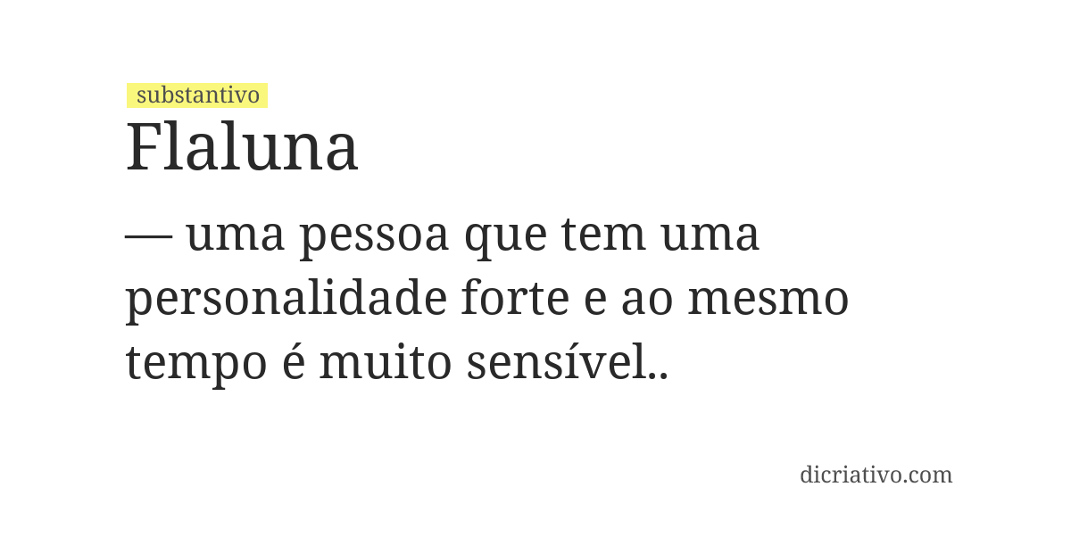 Significado de flaluna