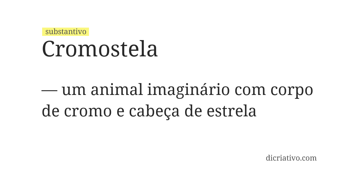 Significado de cromostela