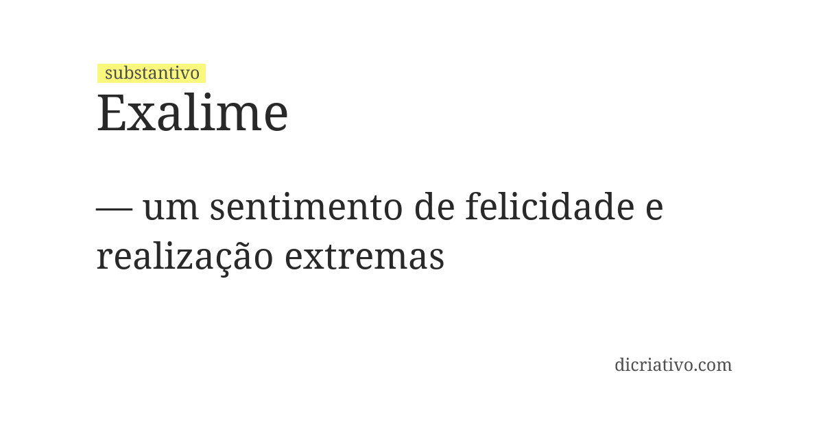 Significado de exalime
