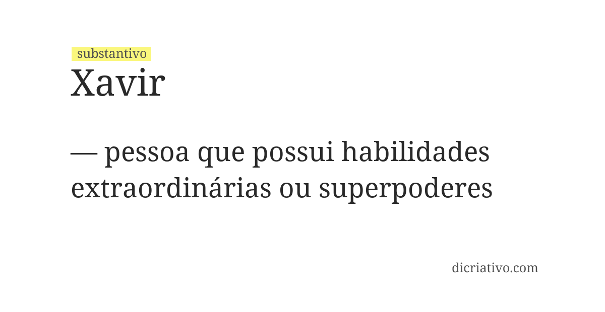 Significado de xavir