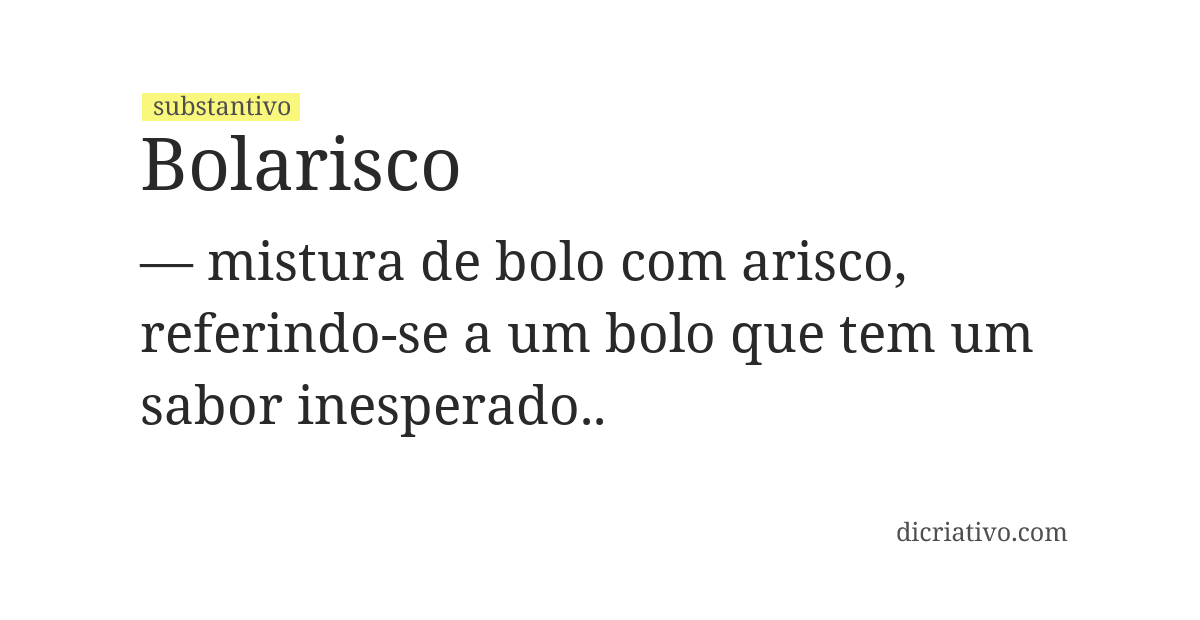 Significado de bolarisco