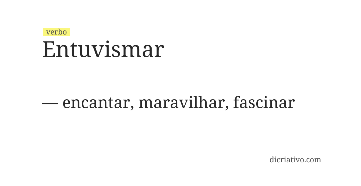 Significado de entuvismar