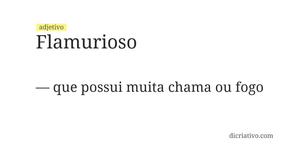 Significado de flamurioso