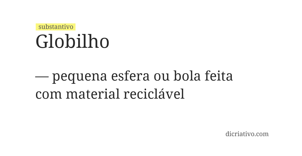 Significado de globilho