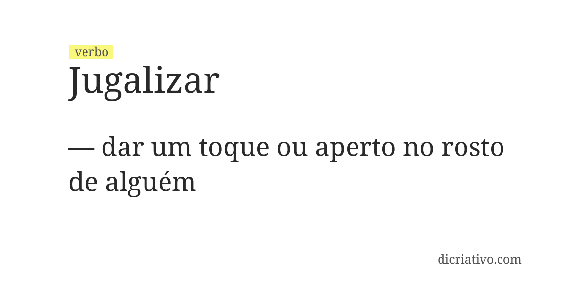 Significado de jugalizar