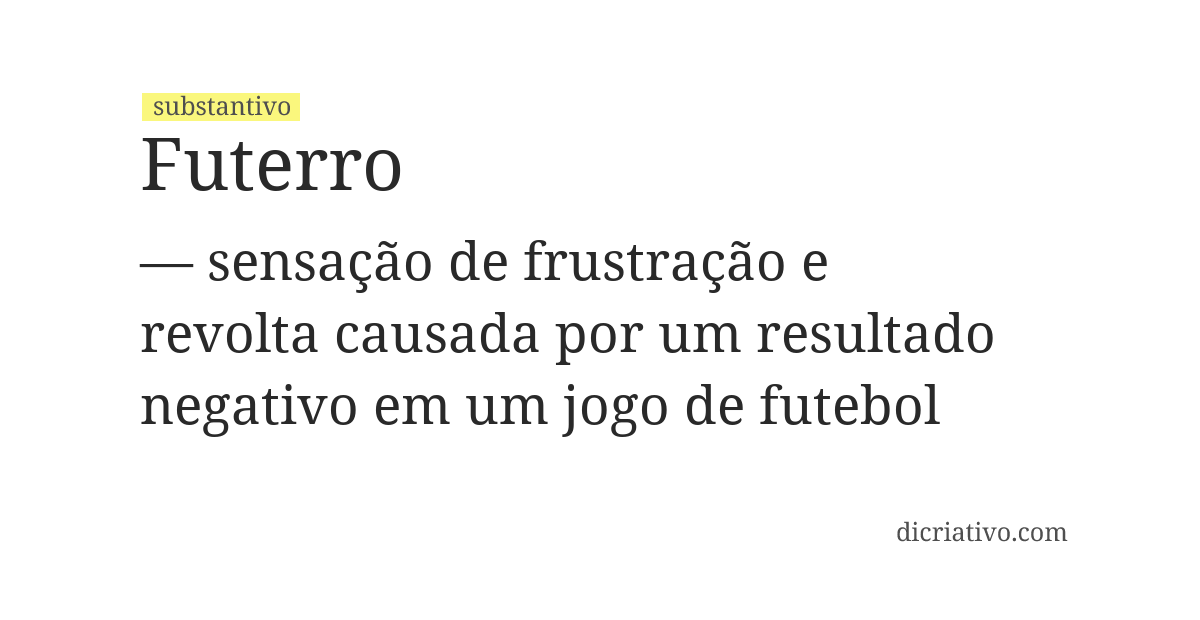 Significado de futerro