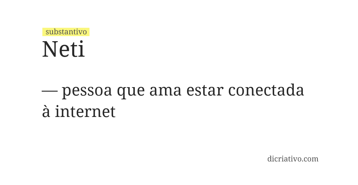 Significado de neti