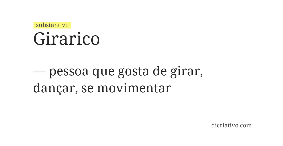 Significado de girarico