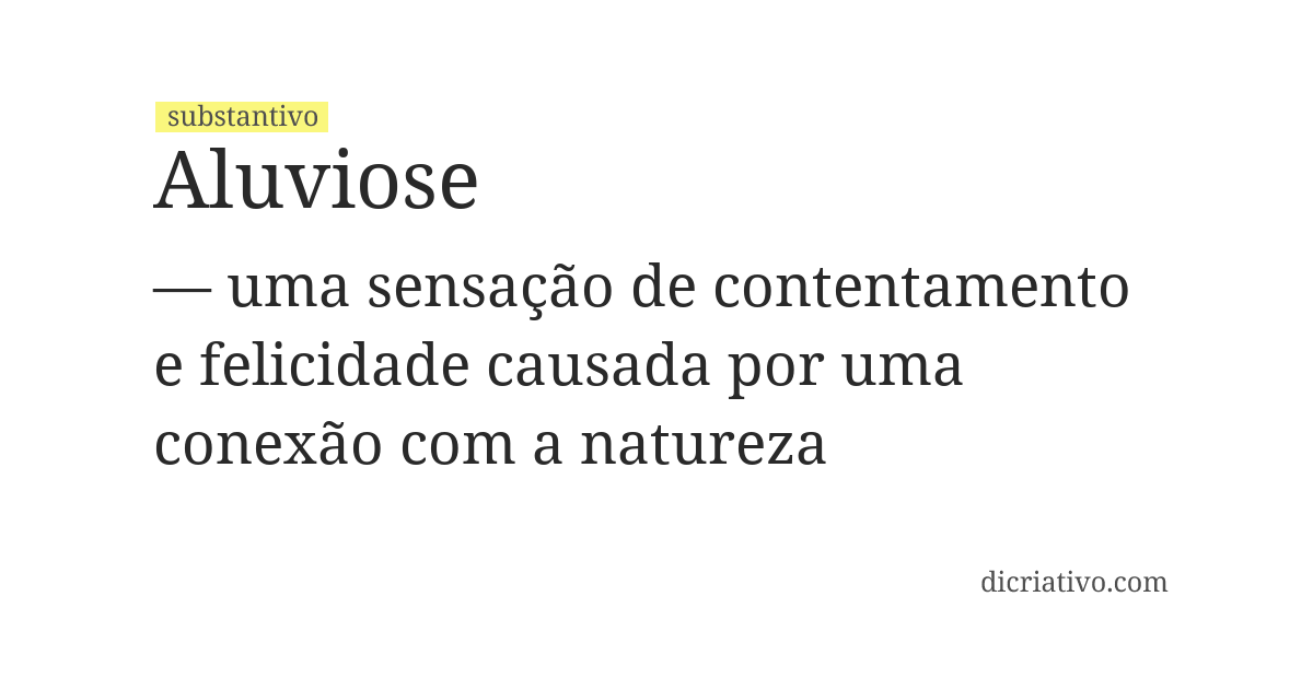Significado de aluviose