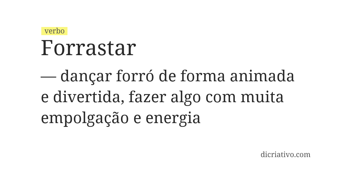 Significado de forrastar