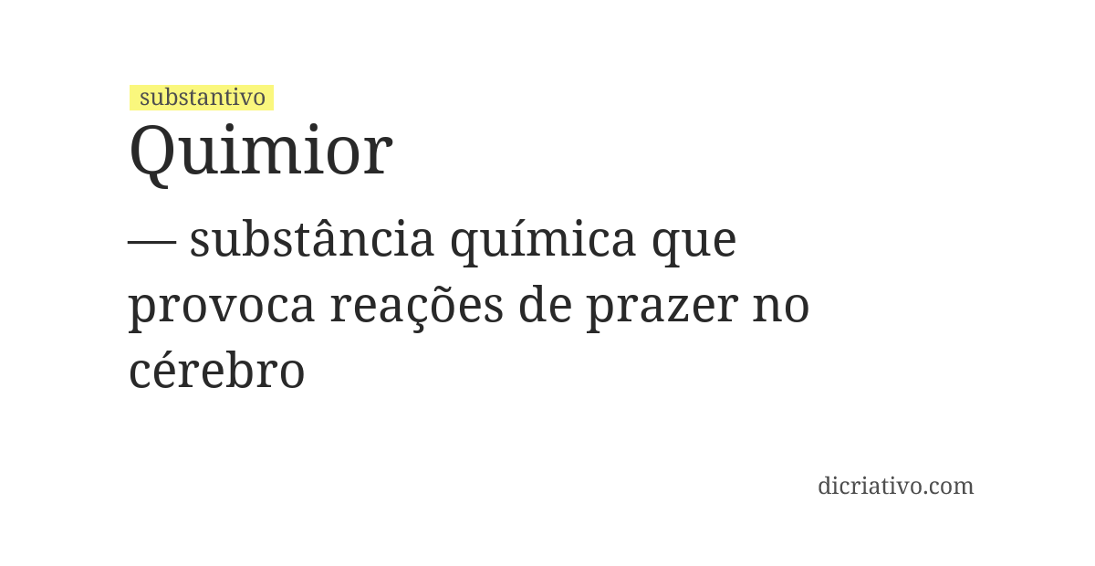 Significado de quimior