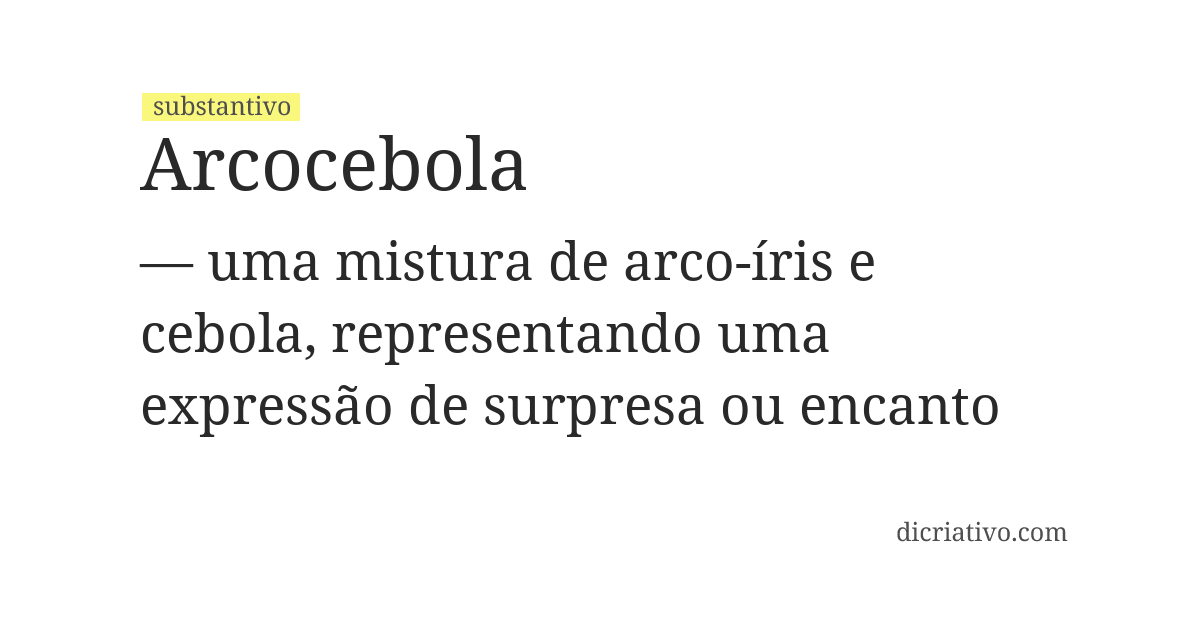 Significado de arcocebola