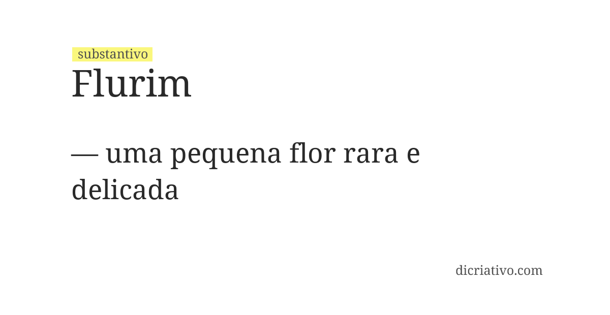 Significado de flurim