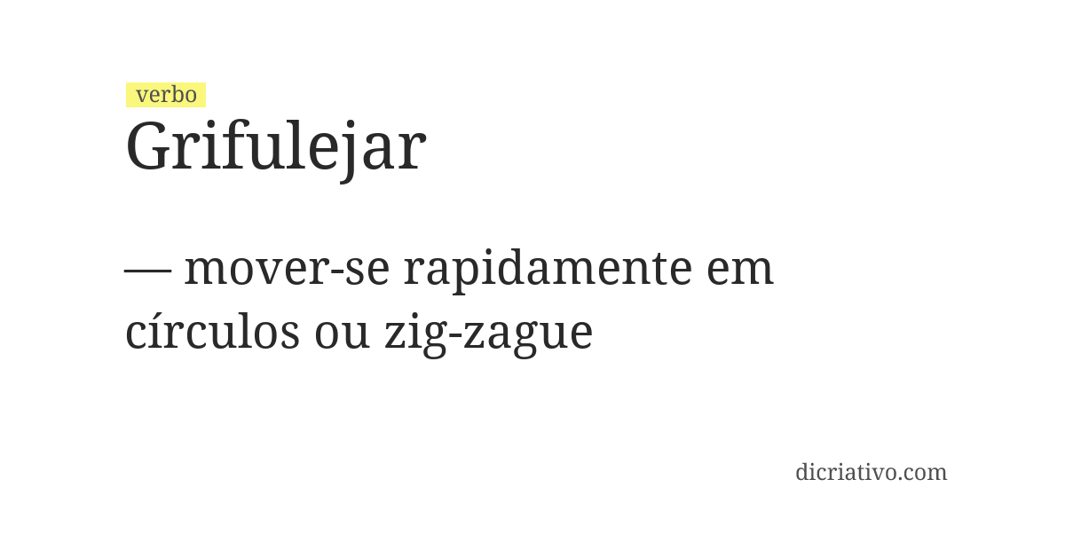 Significado de grifulejar