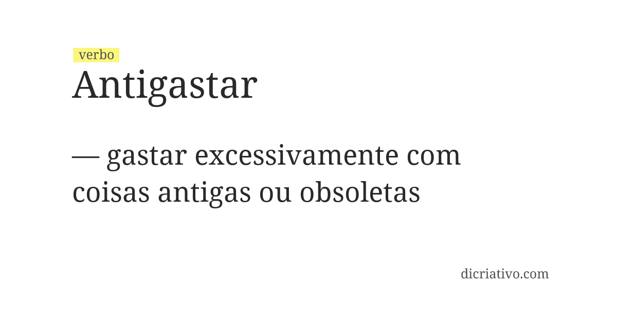 Significado de antigastar