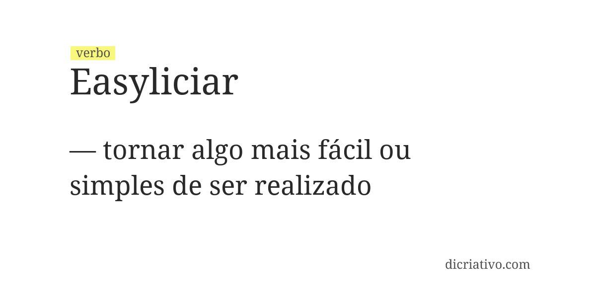 Significado de easyliciar