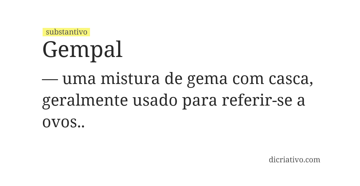 Significado de gempal
