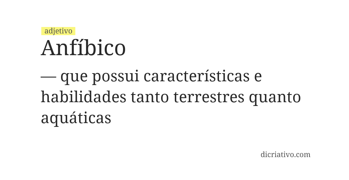 Significado de anfíbico