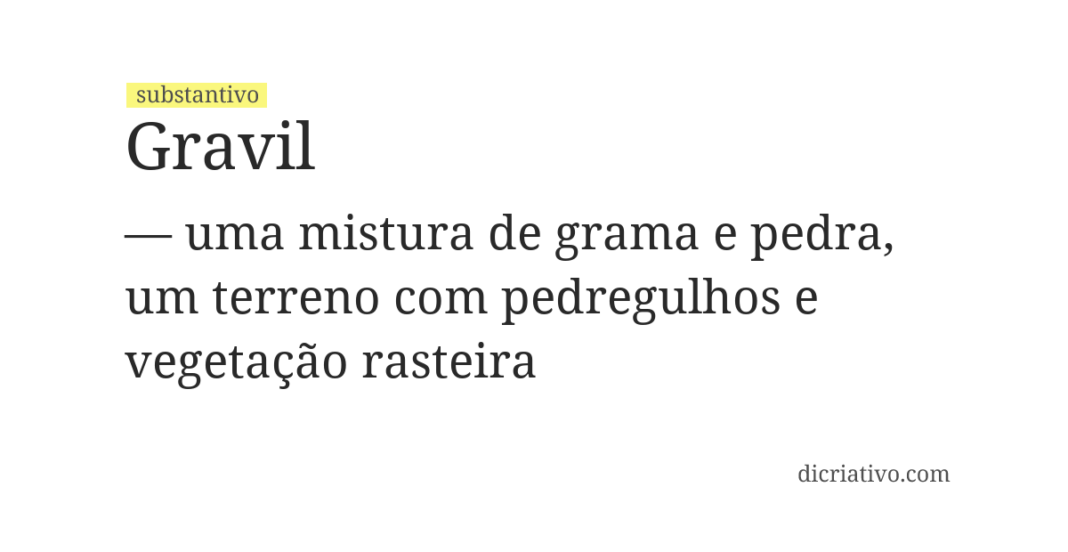 Significado de gravil