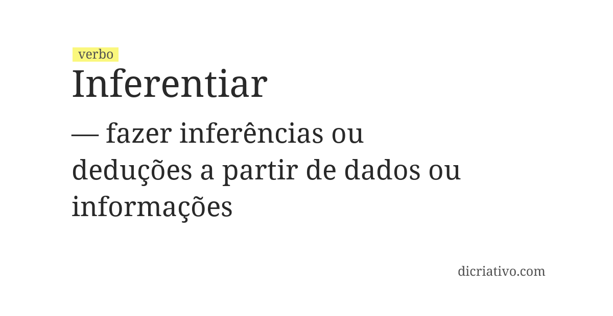Significado de inferentiar