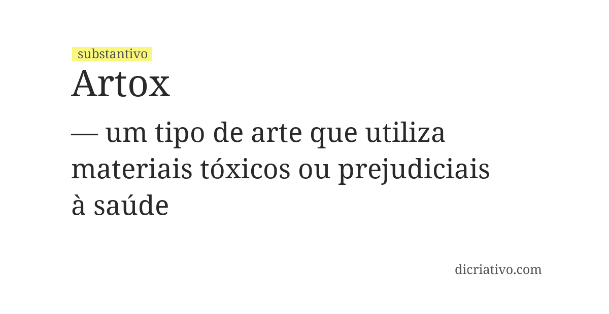 Significado de artox
