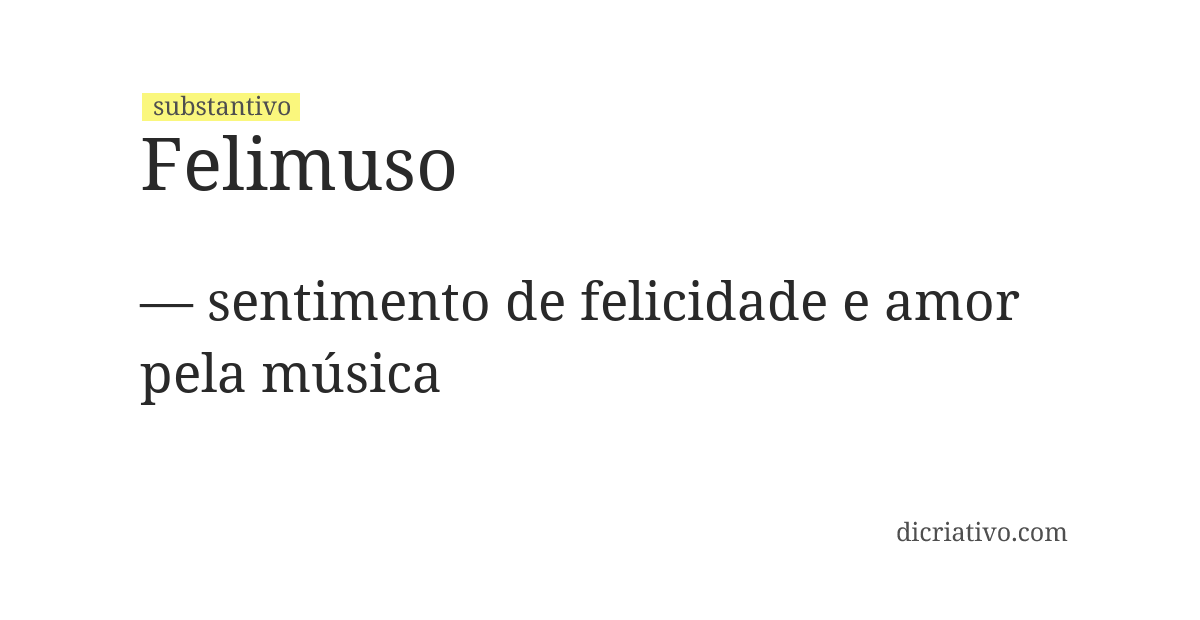 Significado de felimuso