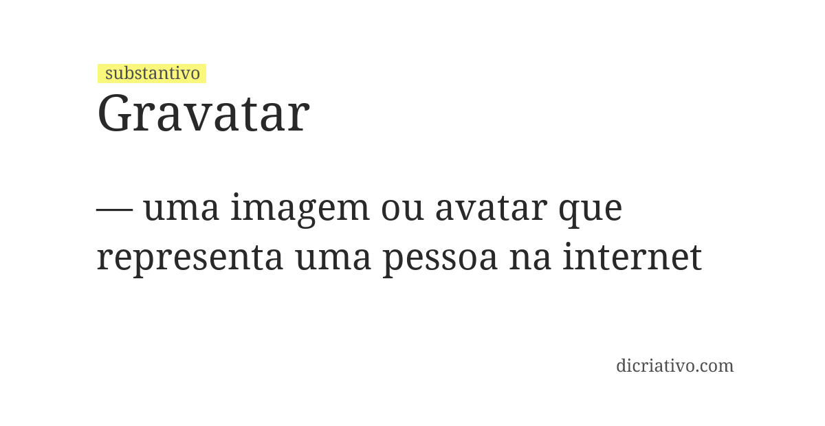Significado de gravatar