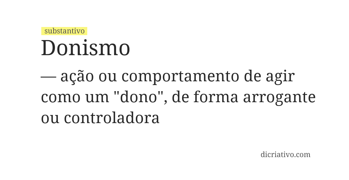 Significado de donismo