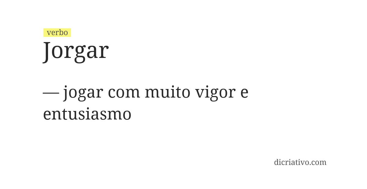 Significado de jorgar