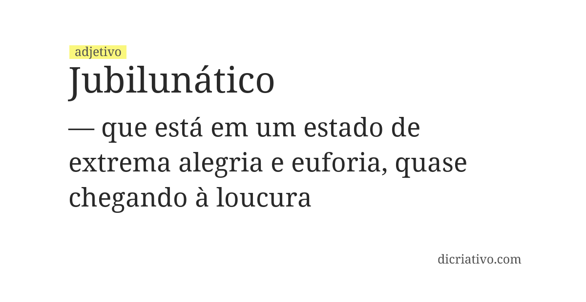 Significado de jubilunático